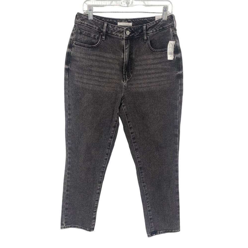 NWT PACSUN BLACK MOM JEANS HIGH WAIST SIZE 29 COTTON